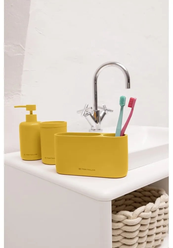 Mustársárga poligyanta fogkefetartó pohár Tom Tailor T-Color Bath – Wenko