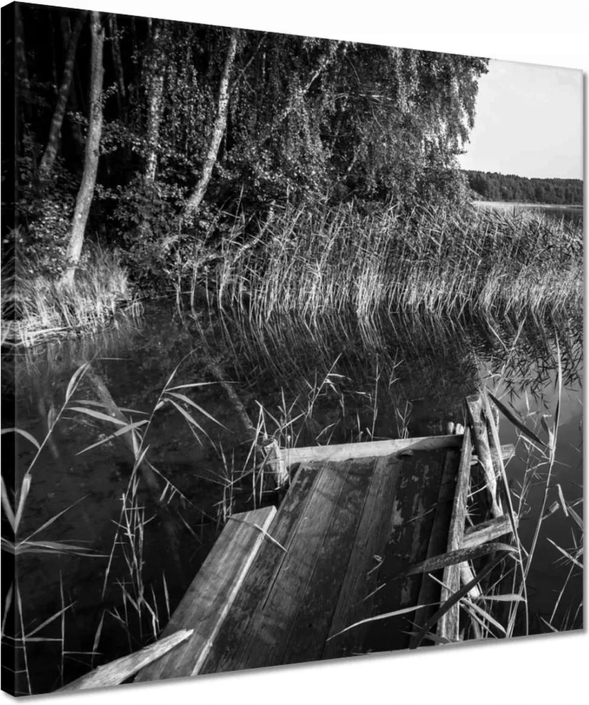 Vászonkép 40x40 Horgász kép