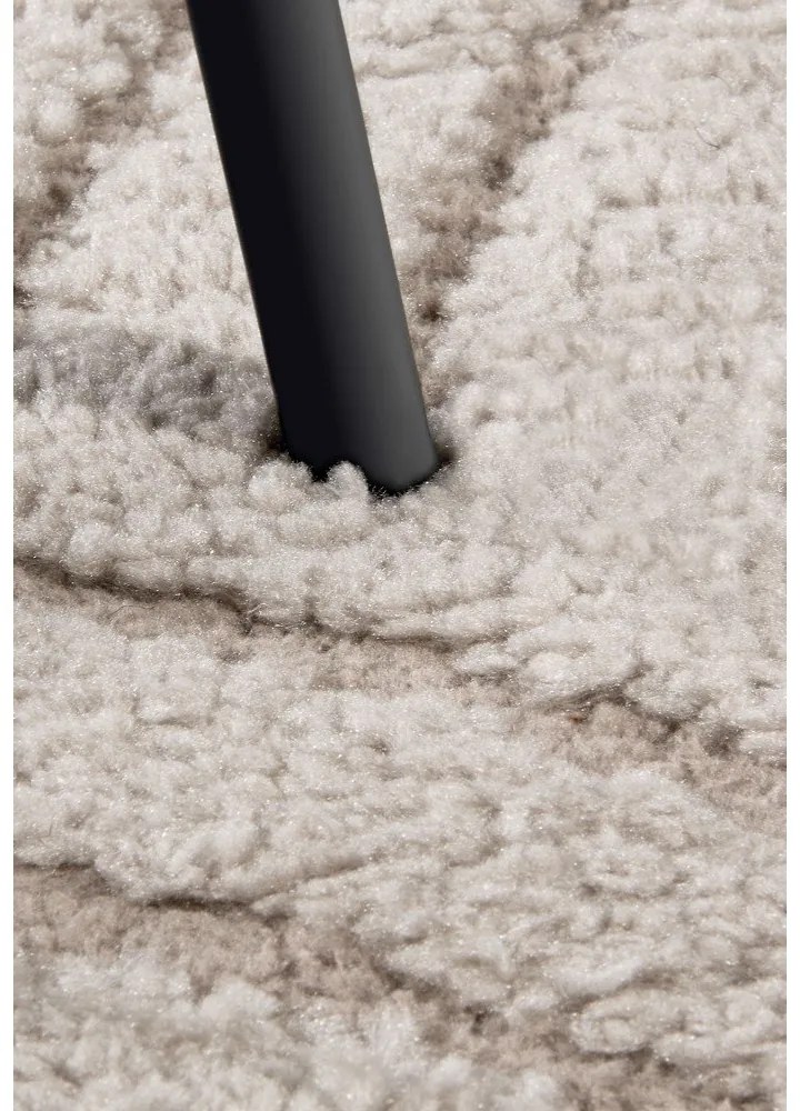 Bézs kerek szőnyeg ø 200 cm Panglao New York Taupe – Elle Decoration