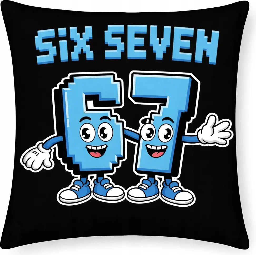 67-es díszpárna cipzáras alváshoz, kétoldalas