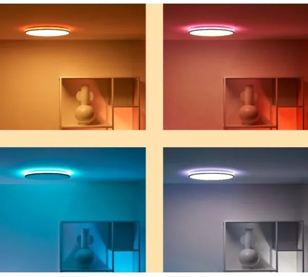 WiZ - LED RGBW Dimmelhető mennyezeti lámpa RUNE LED/21W/230V fekete Wi-Fi