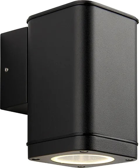 ENDON 96910 MILTON Modern Kültéri Fali Lámpa Fekete, Átlátszó GU10 IP44