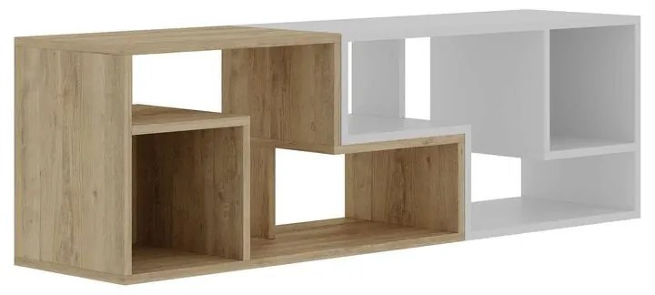 TV szekrény Glis - Sapphire Oak, White