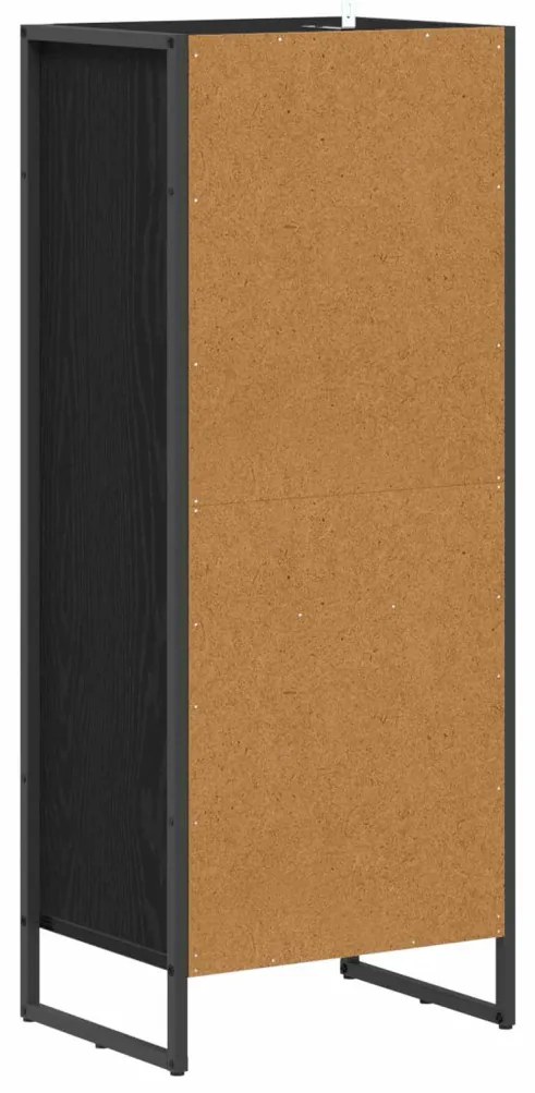 vidaXL Fürdőszoba Székény Fekete tölgy 40 x 30 x 100 cm Faanyag