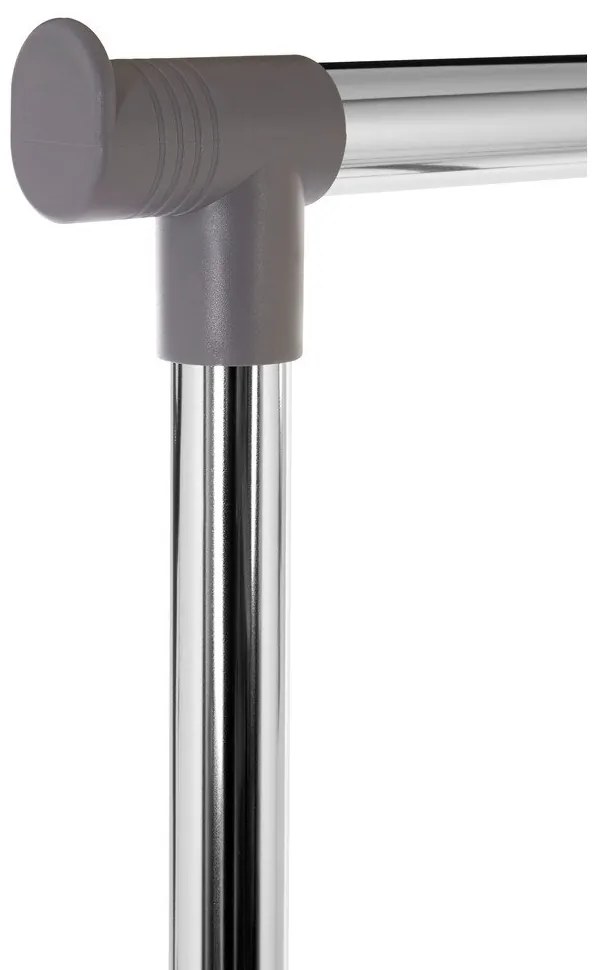 Ezüstszínű fém teleszkópos-gurulós ruhatartó állvány – Premier Housewares