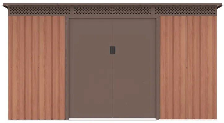 G21 GRAH 483 kerti tároló - 340 x 142 cm, barna