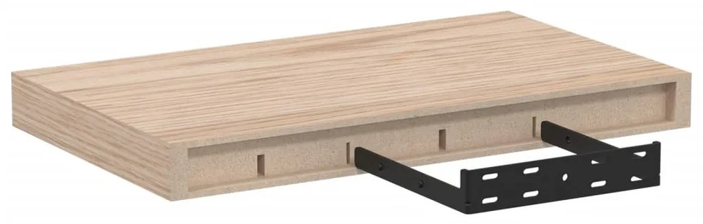 4 db szerelt fa függőpolc 40 x 23,5 x 4 cm
