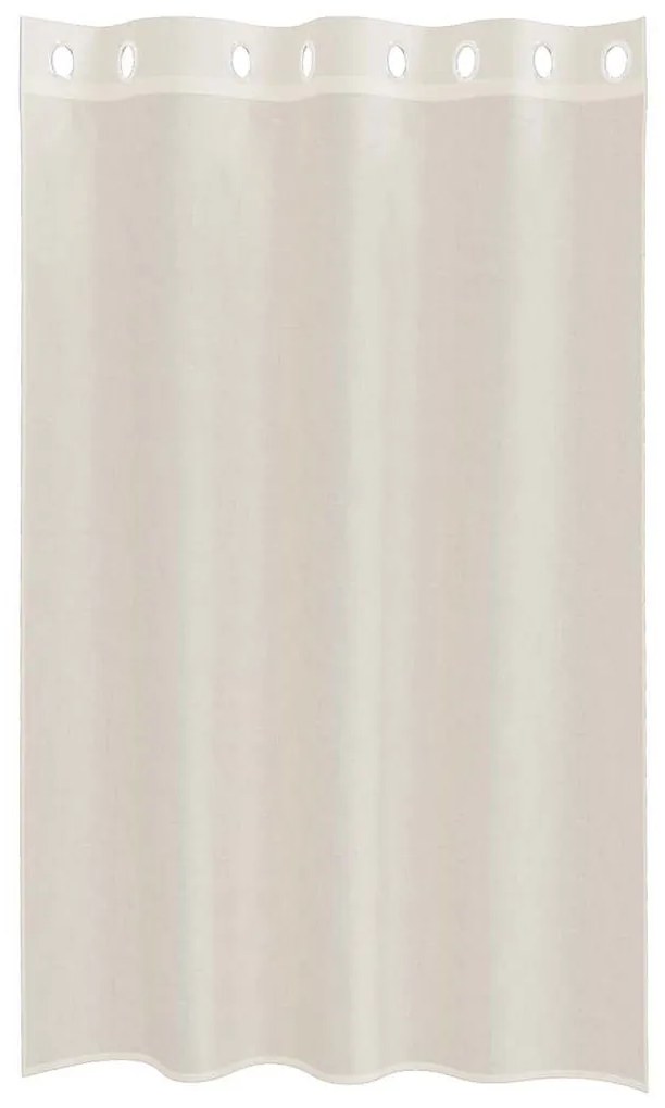 2 db krémszínű fátyolfüggönyök rojtokkal 140x175 cm