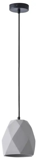 Csillár zsinóron 1xE27/40W/230V szürke