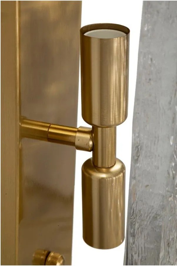 Aranyszínű üveg fali lámpa Oblin – Mauro Ferretti