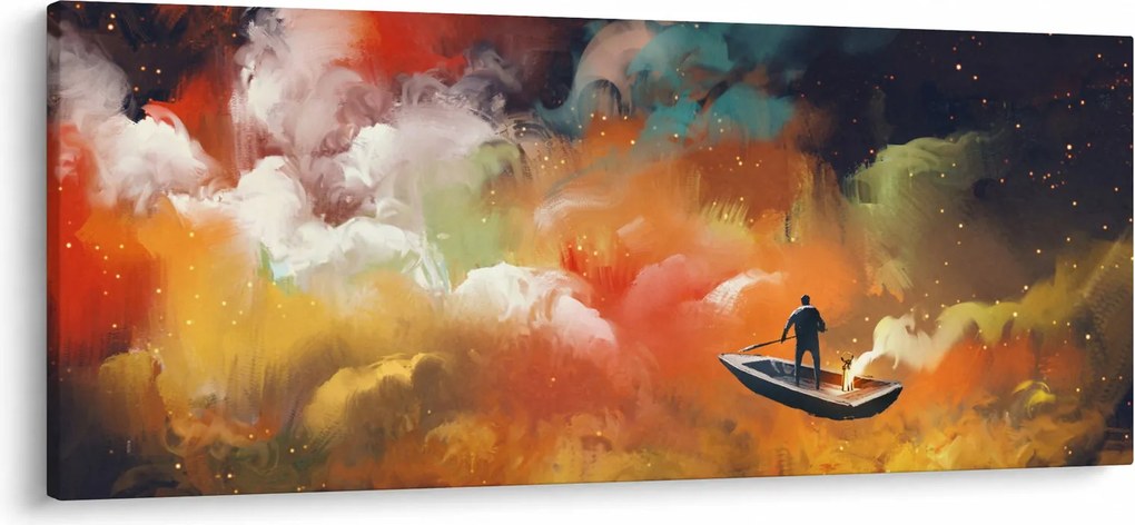 Kép - Az űrben úszó ember (120x50 cm)