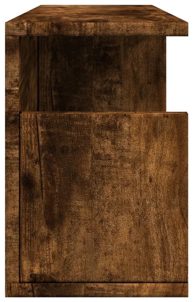 füstös tölgy színű szerelt fa faliszekrény 60 x 20 x 30 cm