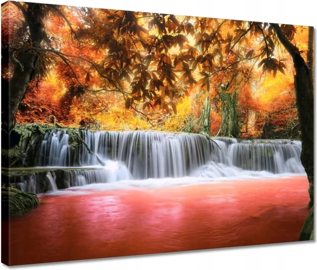 Vászonkép 40x30 Őszi vízesés
