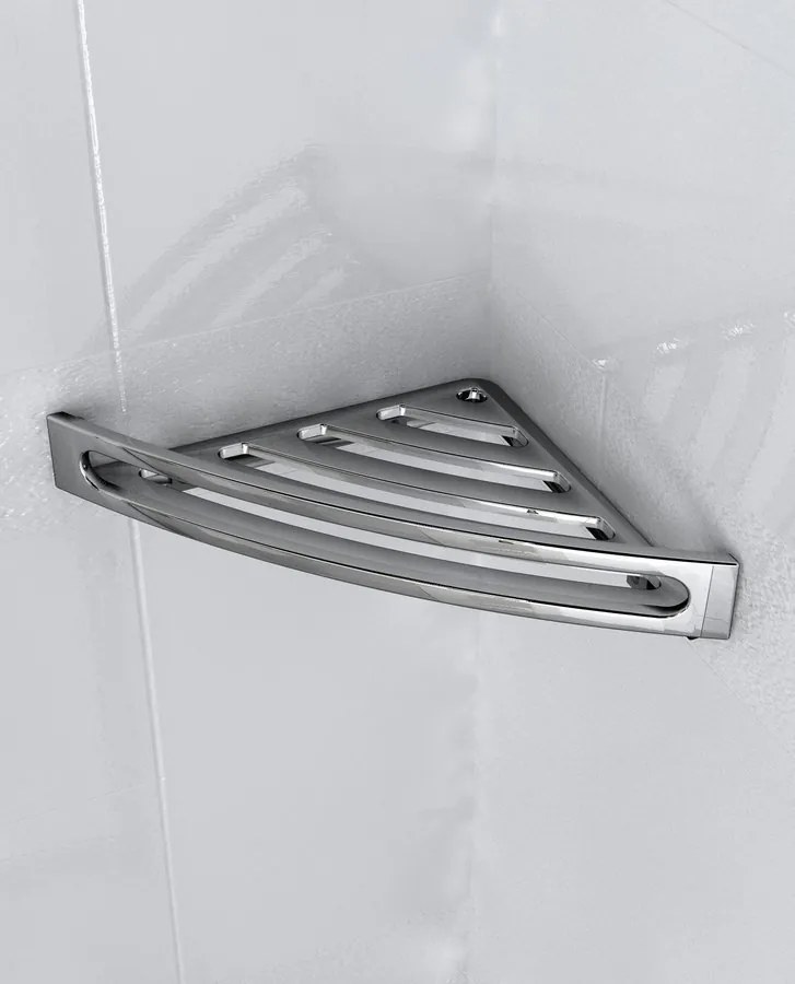 Gedy, SMART háromszintes sarokpolc 200x590x150 mm, króm, 2484