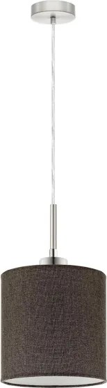 Eglo - LED Csillár zsinóron TUNJA 1xE27/60W/230V barna