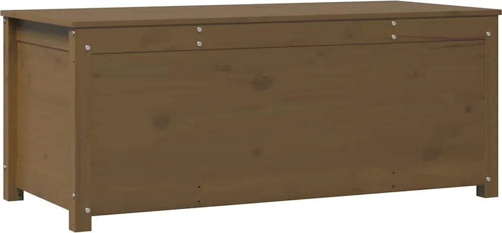 vidaXL mézbarna tömör fenyőfa tárolóláda 110x50x45,5 cm