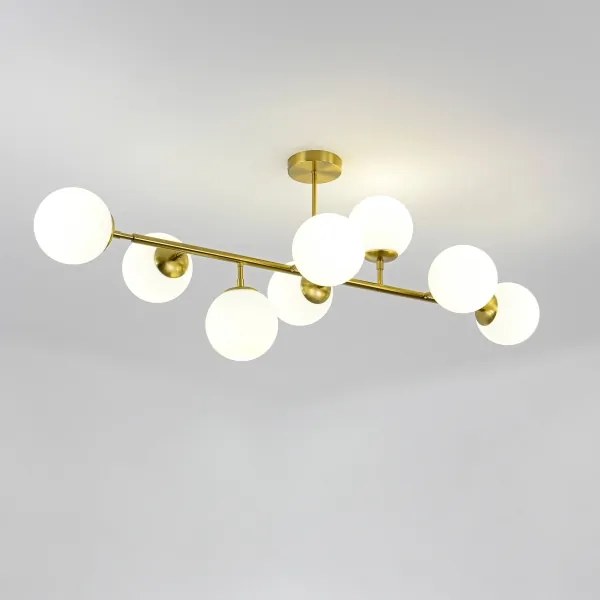 Rúdon függő csillár DORADO 8xE14/40W/230V arany
