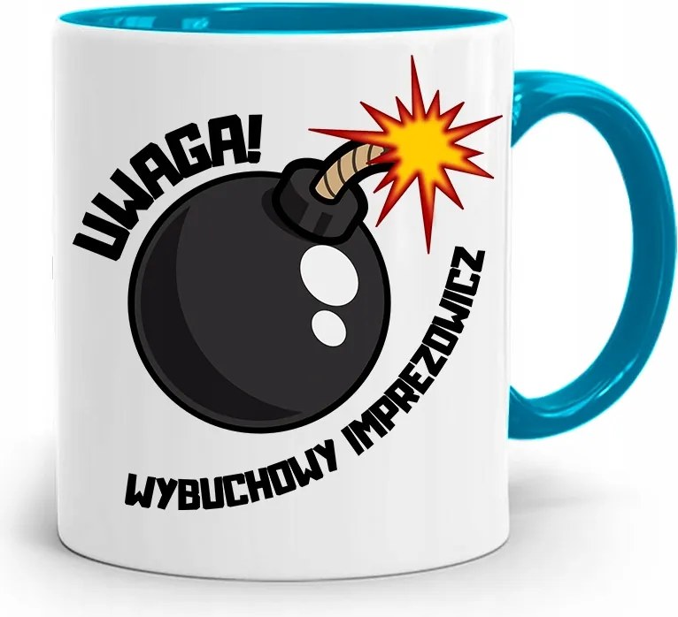 Bulizóknak Kék Bögre nyomott mintával, fényképpel