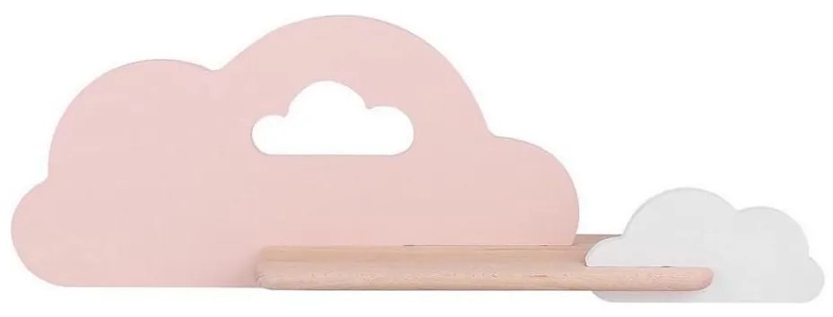 Candellux LED gyerekszoba fali lámpa polccal CLOUD LED/5W/230V rózsaszín/fehér CA0416