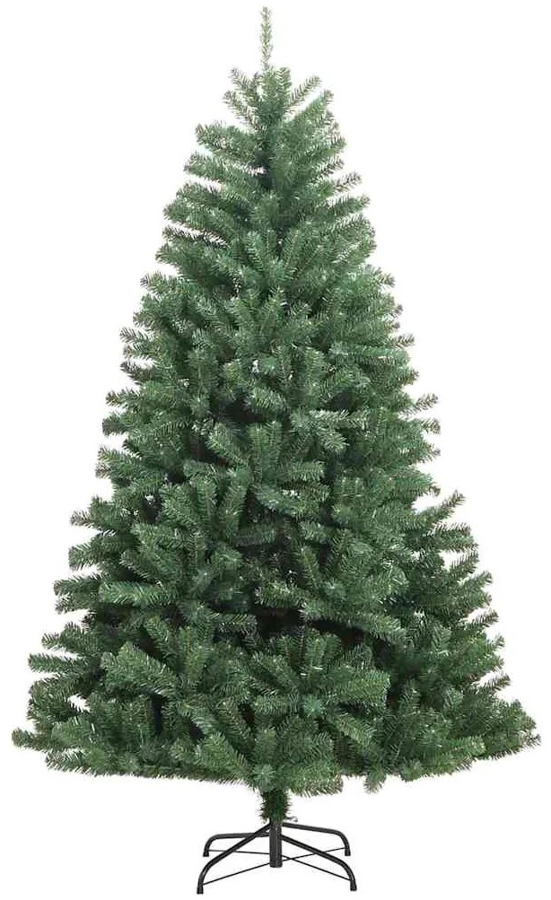Műanyag Hajtogatós Karácsonyfa Zöld 210 cm PVC és fém