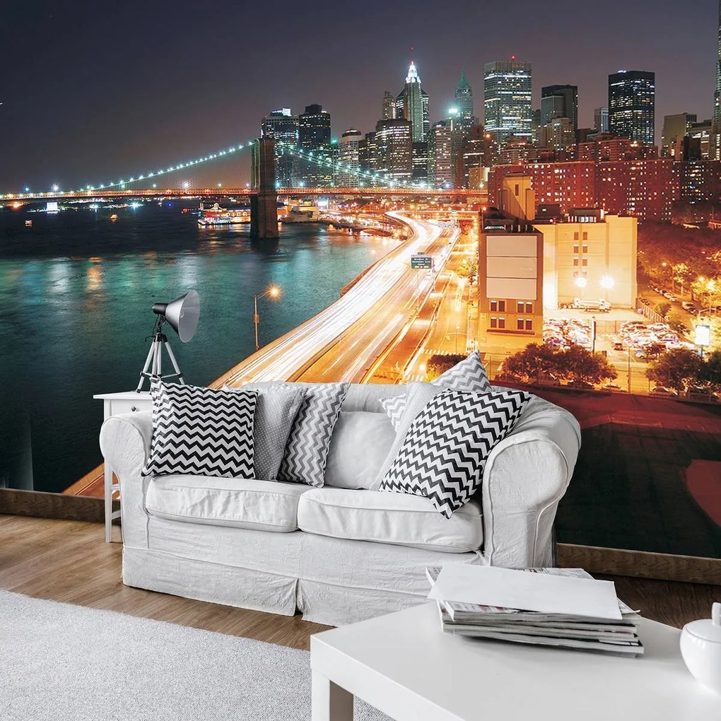 Fotótapéta - Brooklyn-híd New York-ban (152,5x104 cm)