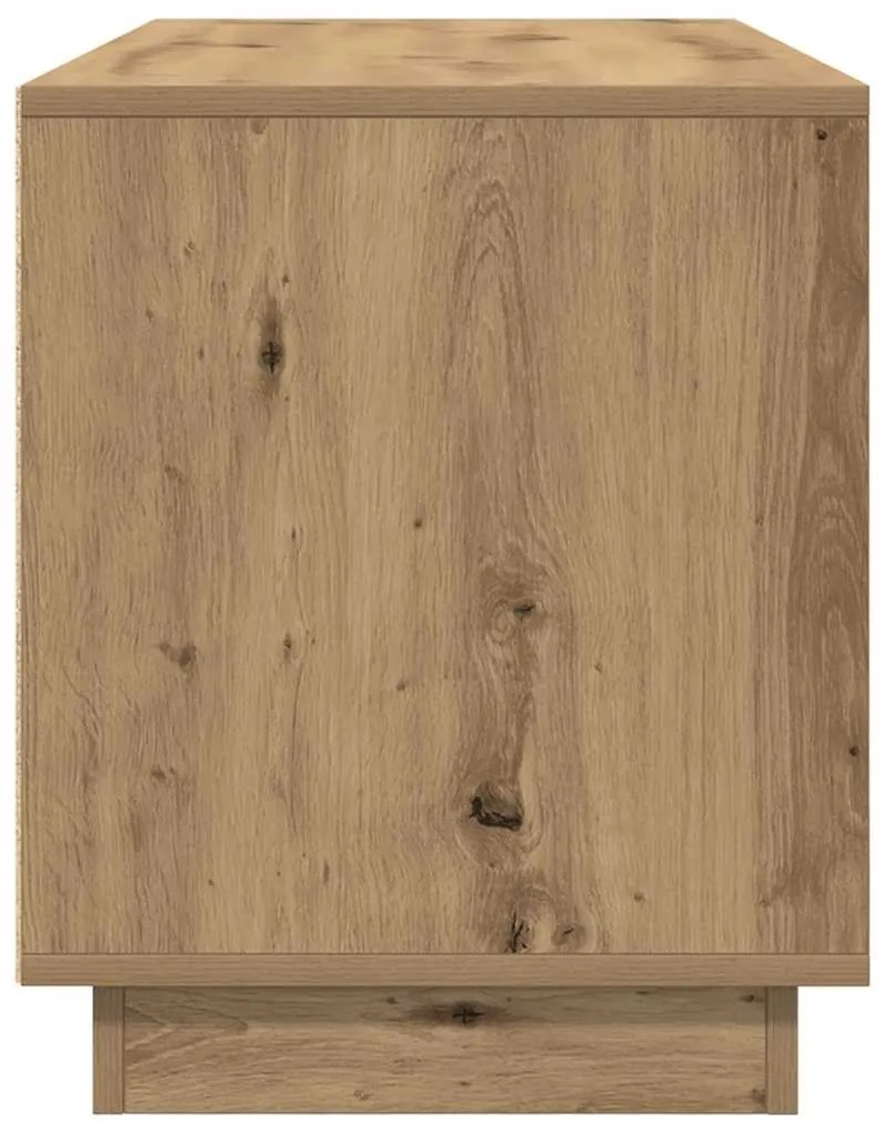 kézműves tölgy színű TV-szekrény LED-lámpákkal 100x41x50 cm