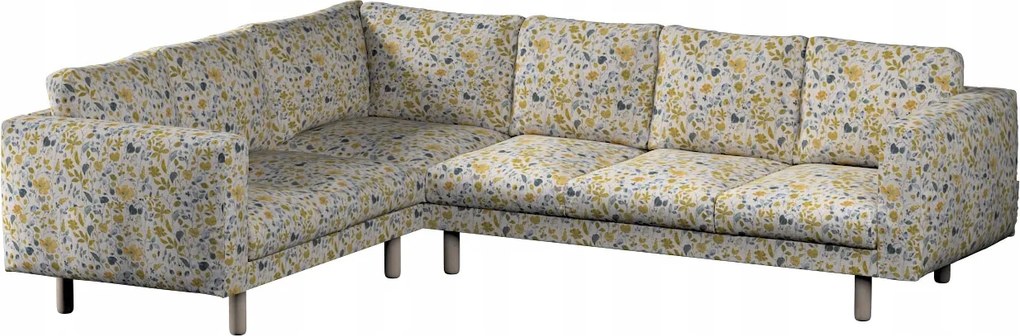 Norsborg 5 személyes sarokkanapé huzat Ikea sárga-kék