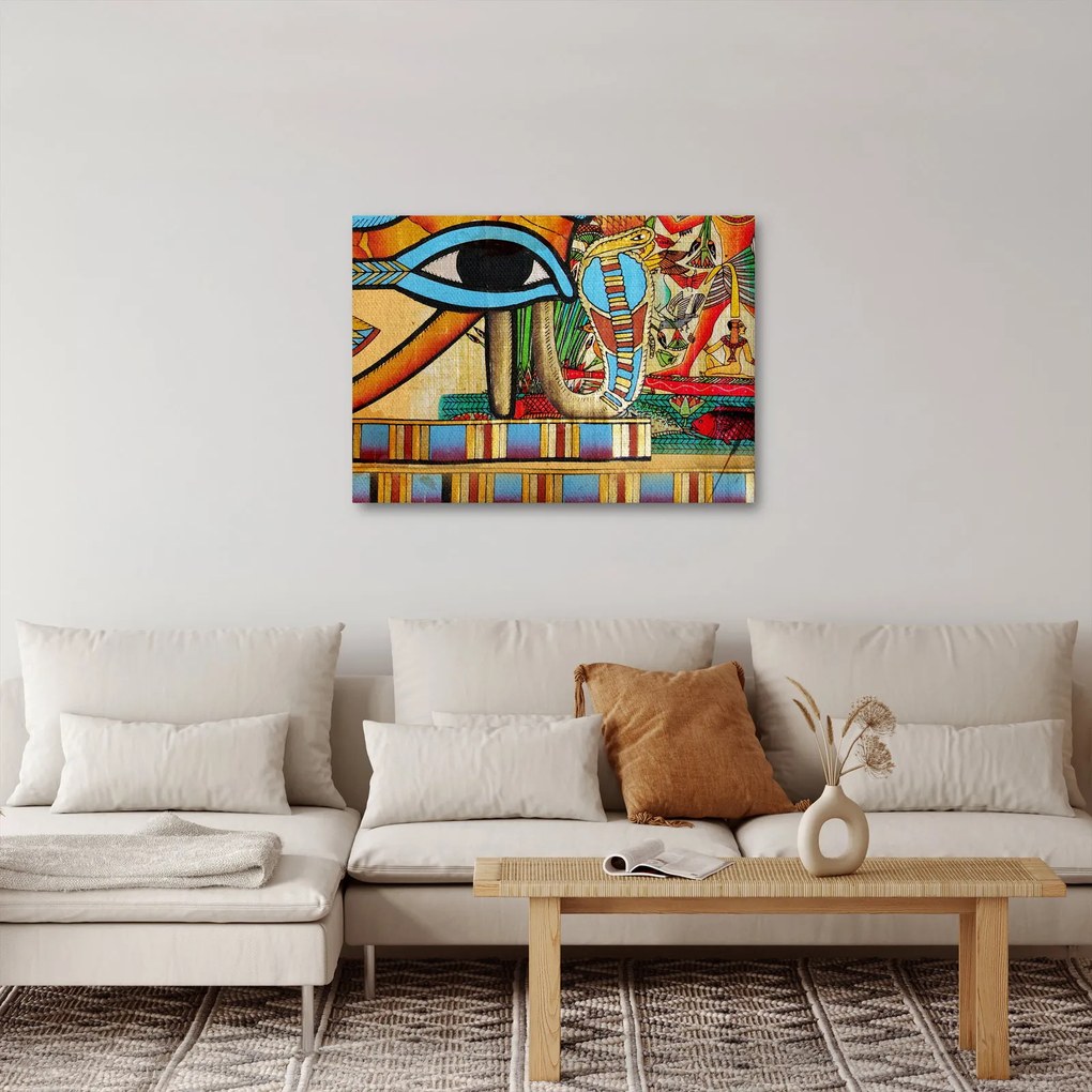 Egyiptomi motívumú kép (70x50 cm)