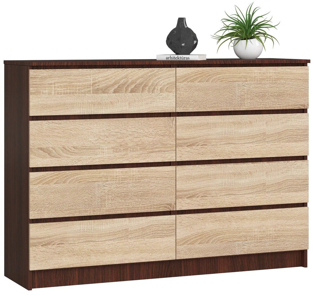 Komód Keanu III (wenge + szonoma tölgy). Akció -15%. 1069386