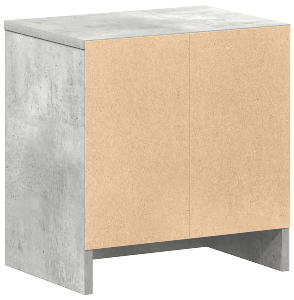betonszürke éjjeliszekrény fiókkal 39x28x41 cm