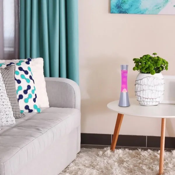 Rabalux 7030 -Lávalámpa MINKA 1xGY6,35/20W/230V rózsaszín