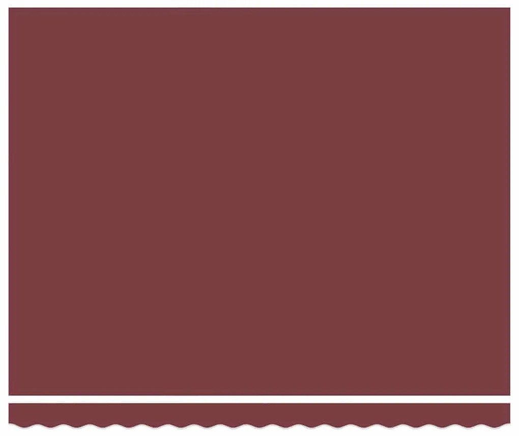 Behúzható napellenző Burgundi Vörös 400x300 cm szövet