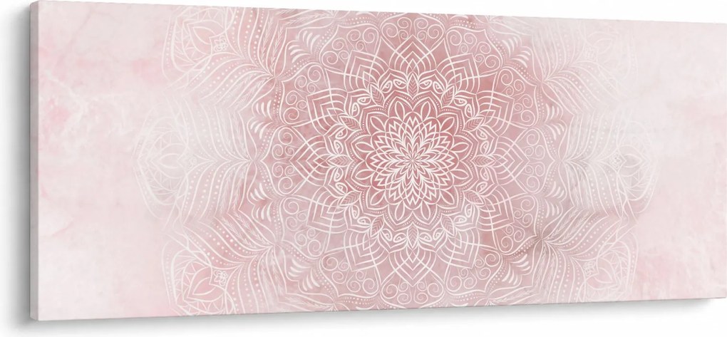 Kép - Rózsaszín mandala (120x50 cm)