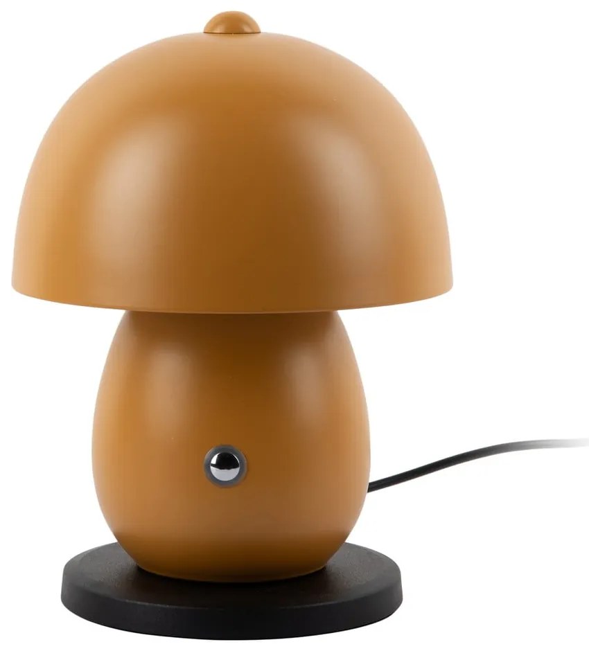 Okkersárga LED asztali lámpa fém búrával (magasság 18 cm) Mono LED – Leitmotiv