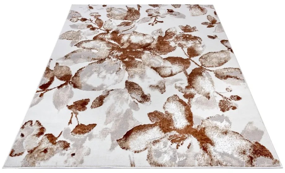 Barna szőnyeg 67x120 cm Shine Floral – Hanse Home