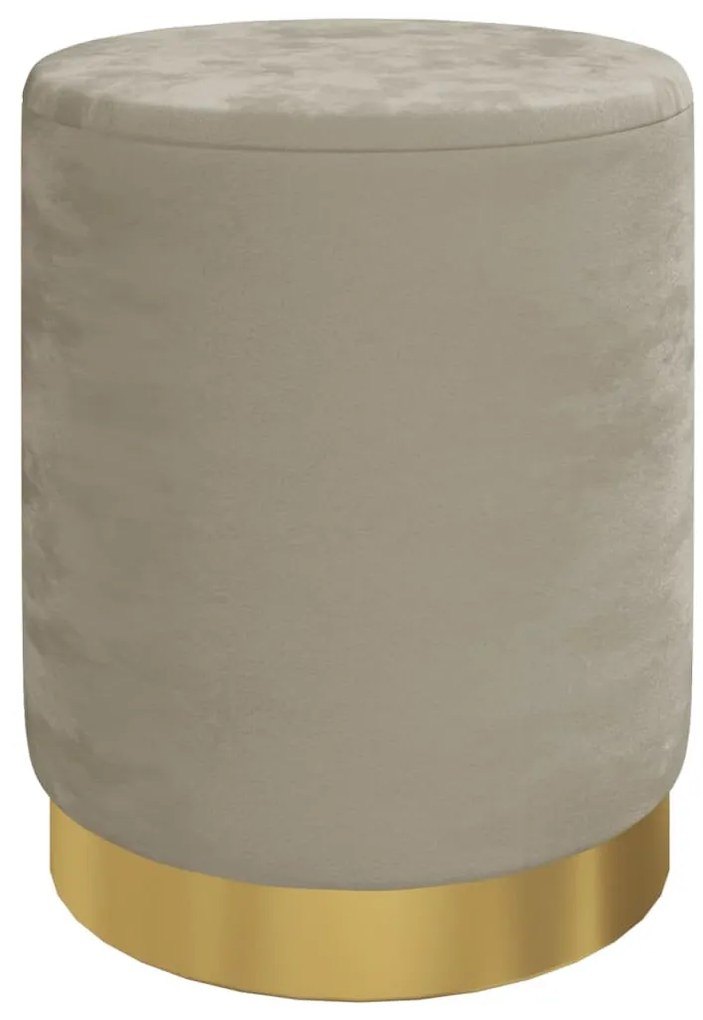 sötétszürke kerek bársonyülőke tárolóval 31 x 37 cm