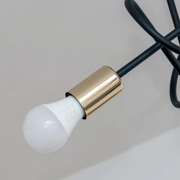 Felületre szerelhető OXFORD csillár 3xE27/15W/230V arany/fekete