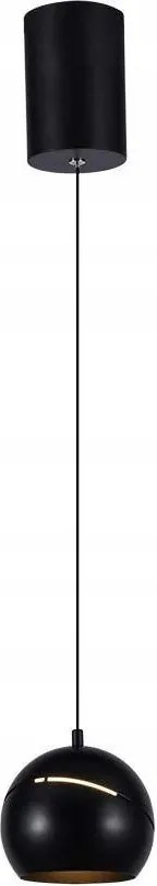 LED-es spot lámpa fekete gömb az asztal felett bár sziget 3000K V-tac