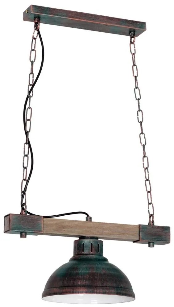 Csillár láncon HAKON 1xE27/60W/230V patina