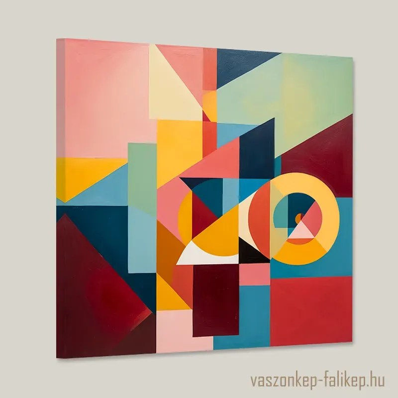 Absztrakt formák 2 – Modern prémium falikép otthonra 40x40cm