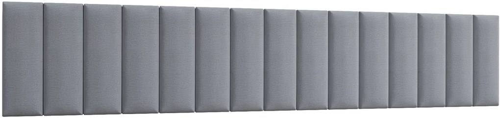 Kárpitozott fali panel QUADRATTA 20x60 cm - több színben Termék színe: Világosszürke