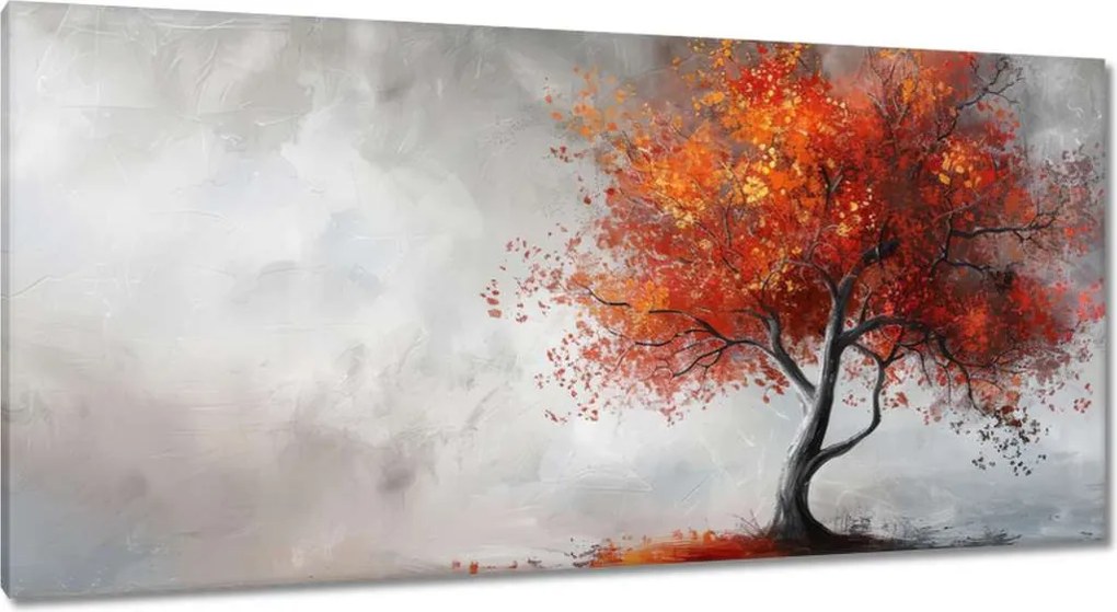 Vászonkép 115x55 Fa tüzes színekben