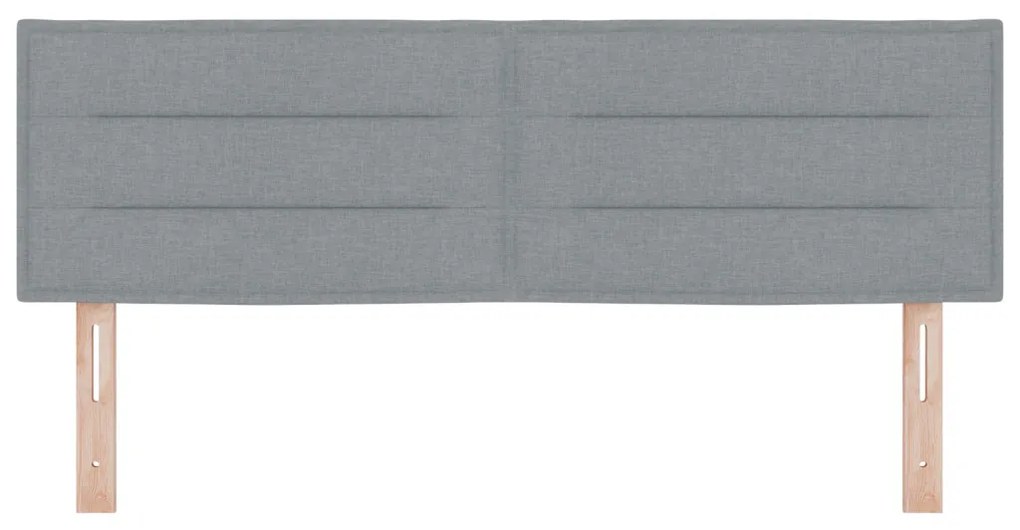LED Fejtámla Vonalak Dizájn Világosszürke 80 cm Szövet