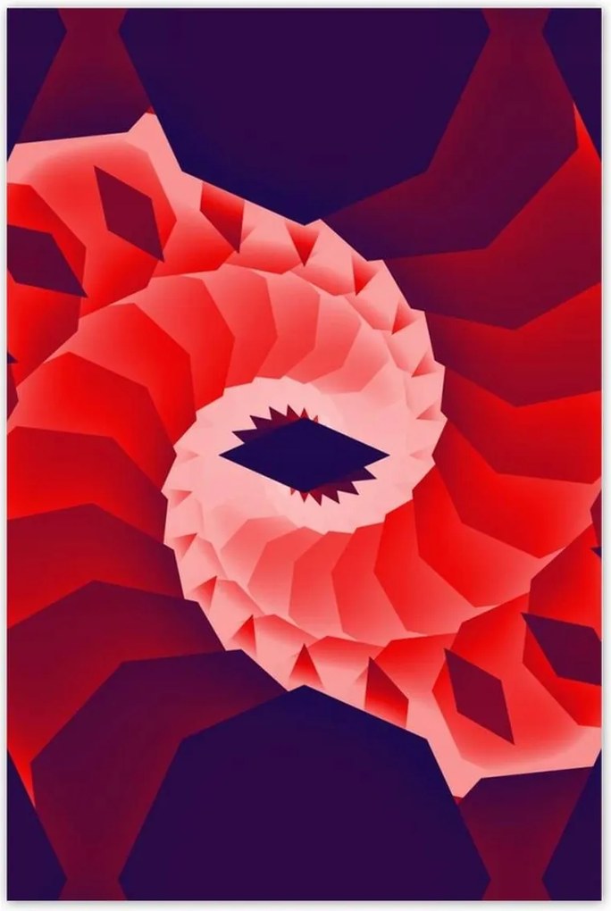 Poszterek 80x120 Piros kanyar