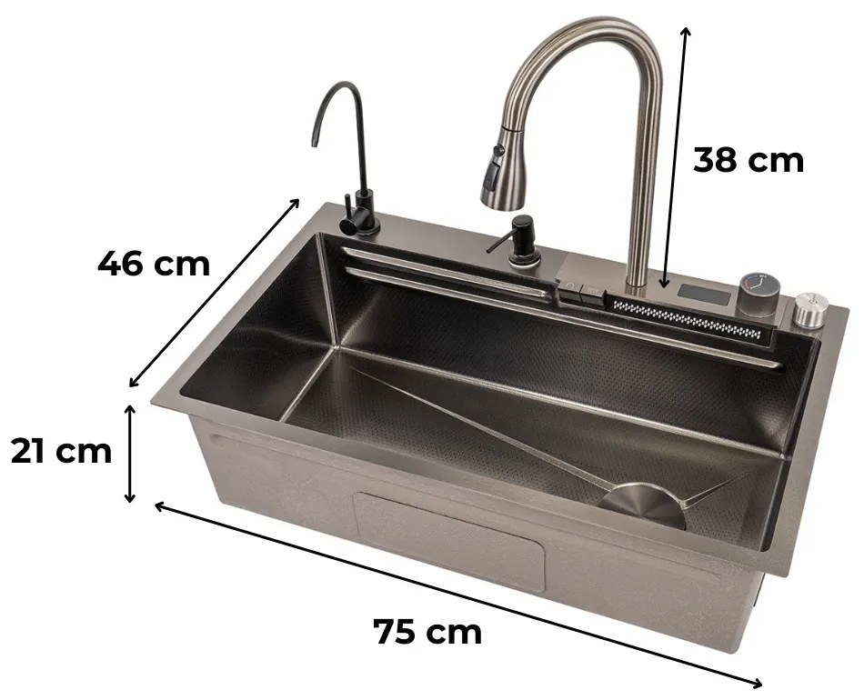 Rose rozsdamentes mosogató