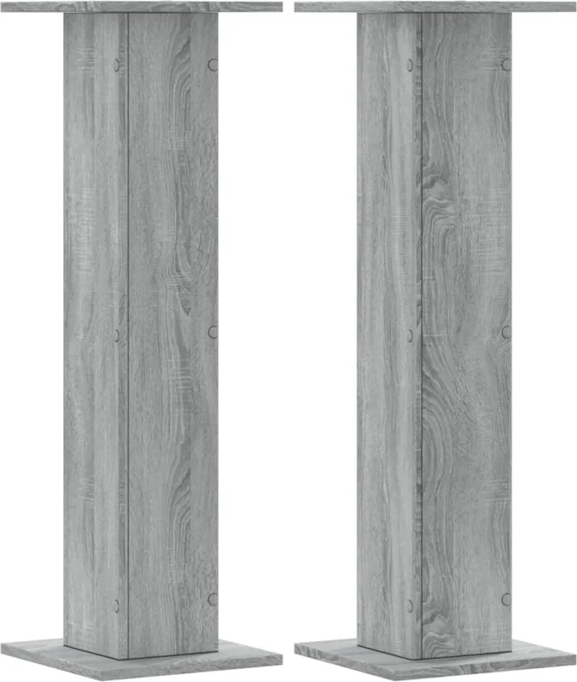 vidaXL 2 db szürke sonoma szerelt fa növénytartó állvány 30x30x95 cm