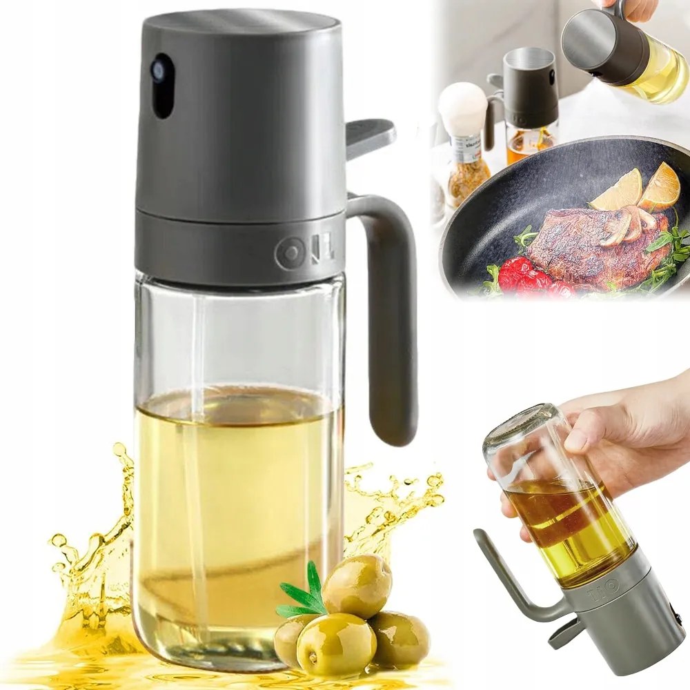 Nagy Konyhai Olajmosó Olaj Adagoló Üveg Spray Fogantyúval