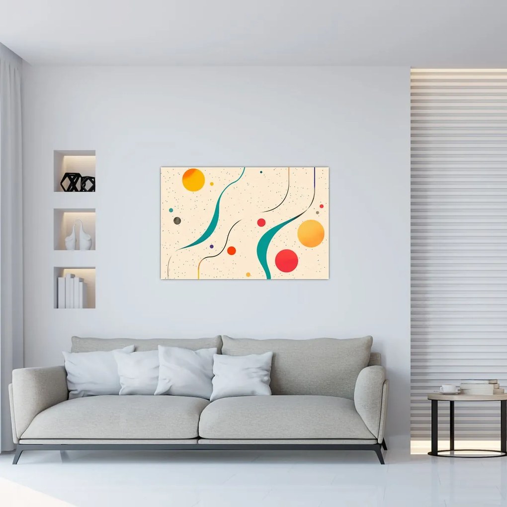 Kép - Minimalista színes illusztráció (90x60 cm)