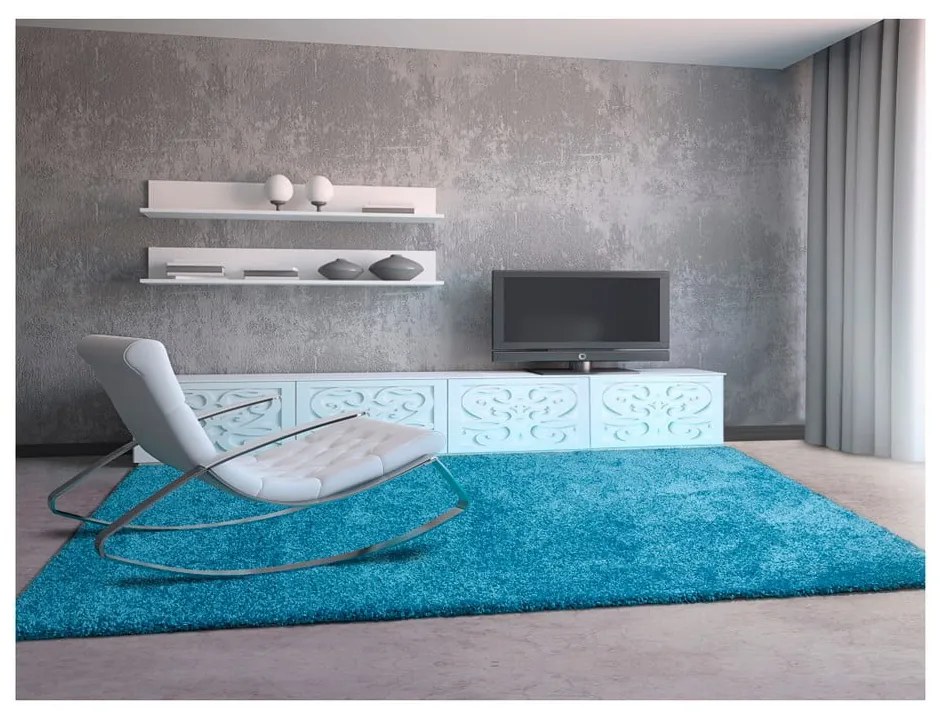 Aqua kék szőnyeg, 125 x 67 cm - Universal