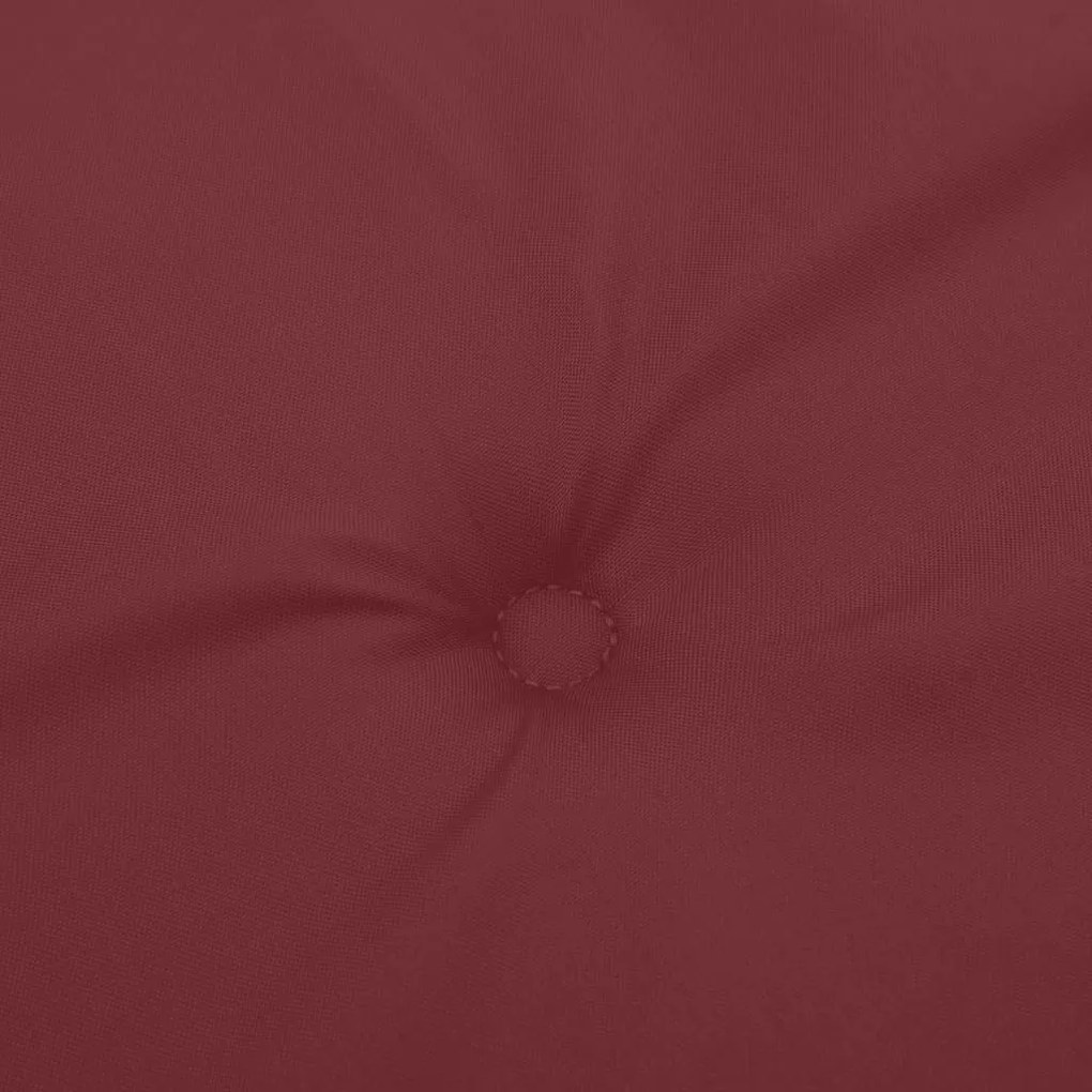 2 db melange bordó szövet kerti padpárna 200 x 50 x 7 cm